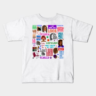 Locs Dreadlocks Positive Quotes Kids T-Shirt